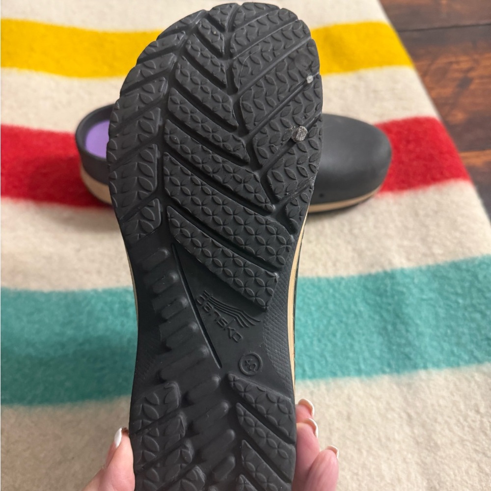 Dansko Black Mules with Wooden Sole - Picture 4 of 4